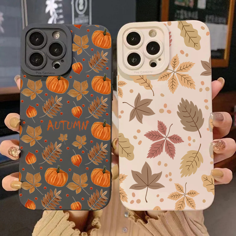 Samsung Accessories Phone - Retro Maple Leaf Pattern Phone Case