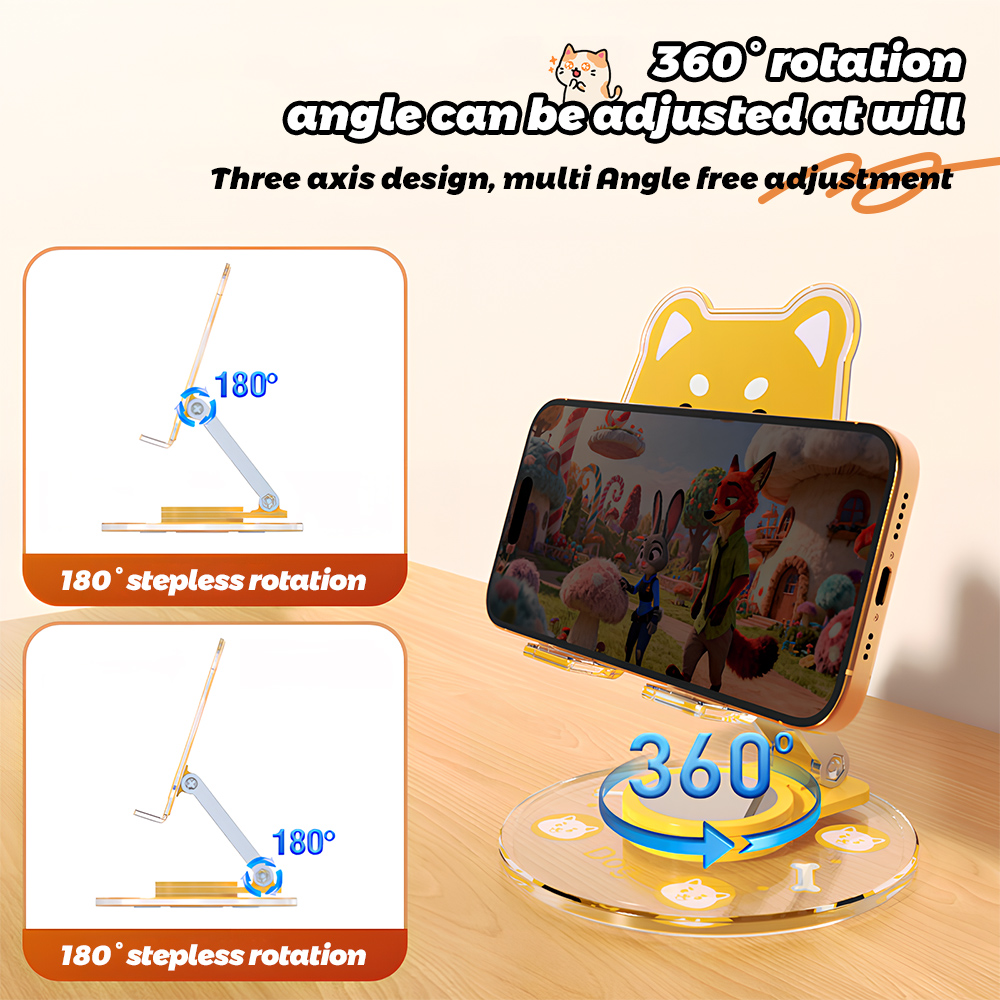 Cute Animal Phone Stand 360 Ro - Phone Accessories For Teen Girls 评论和价格