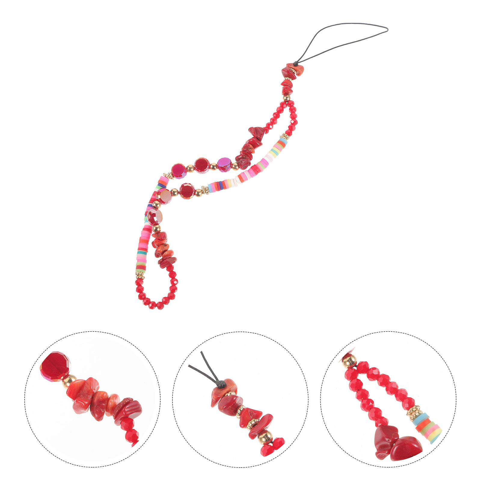 Beaded Phone Chain Charm Kawai - Phone Accessories For Teen Girls 评论和价格
