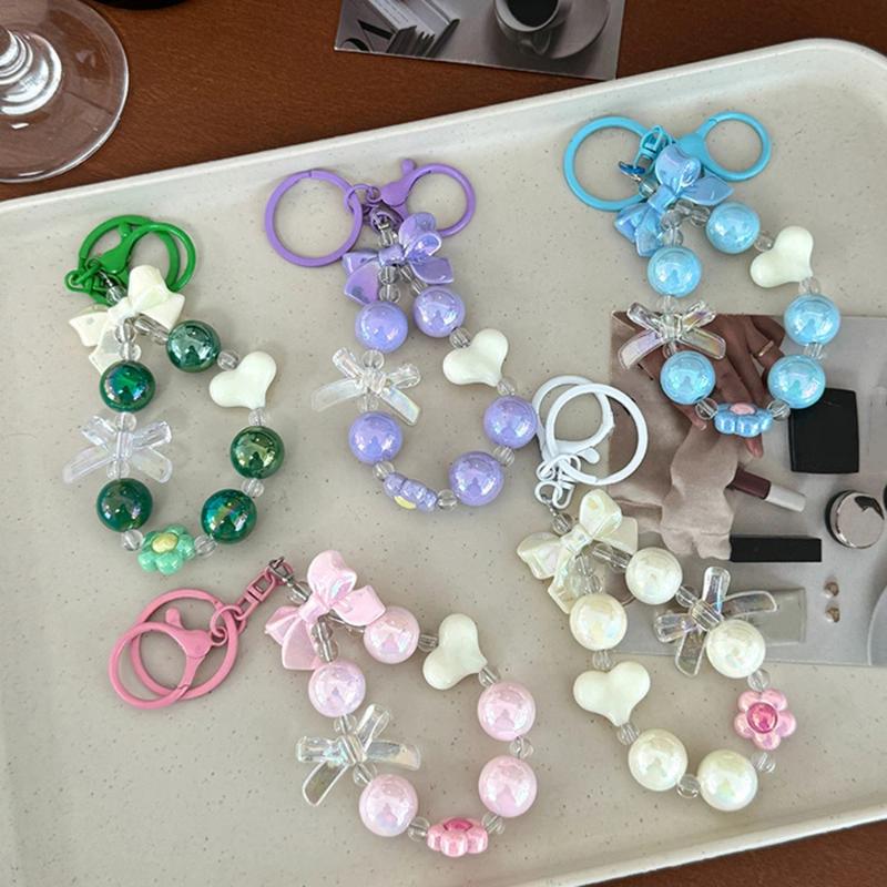 NEW Candy Color Heart Bow Bead - Phone Accessories For Teen Girls 评论和价格