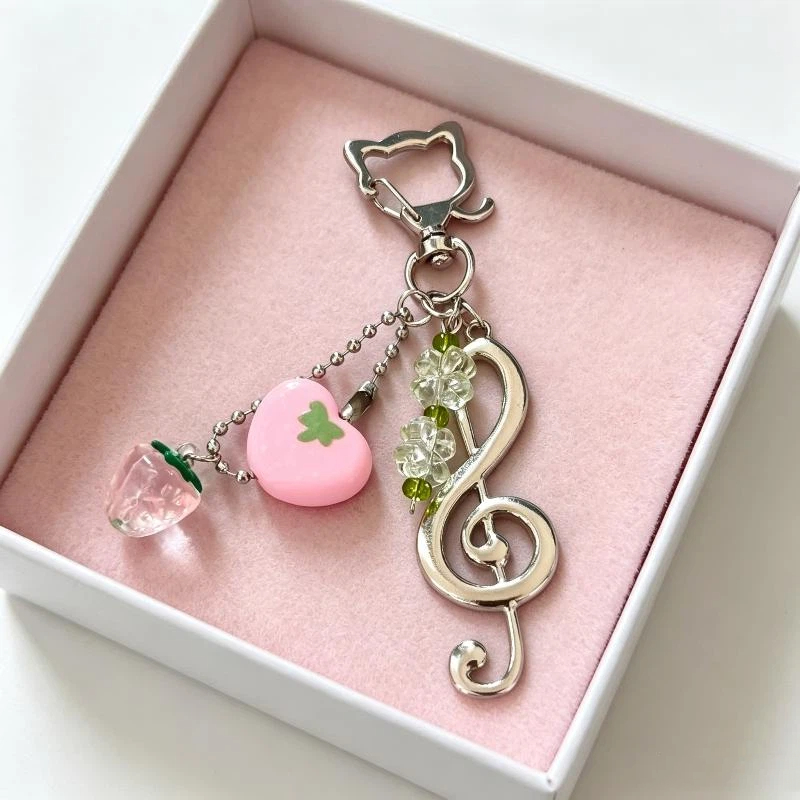 Cute Strawberry Star Keychain  - Phone Accessories For Teen Girls 评论和价格