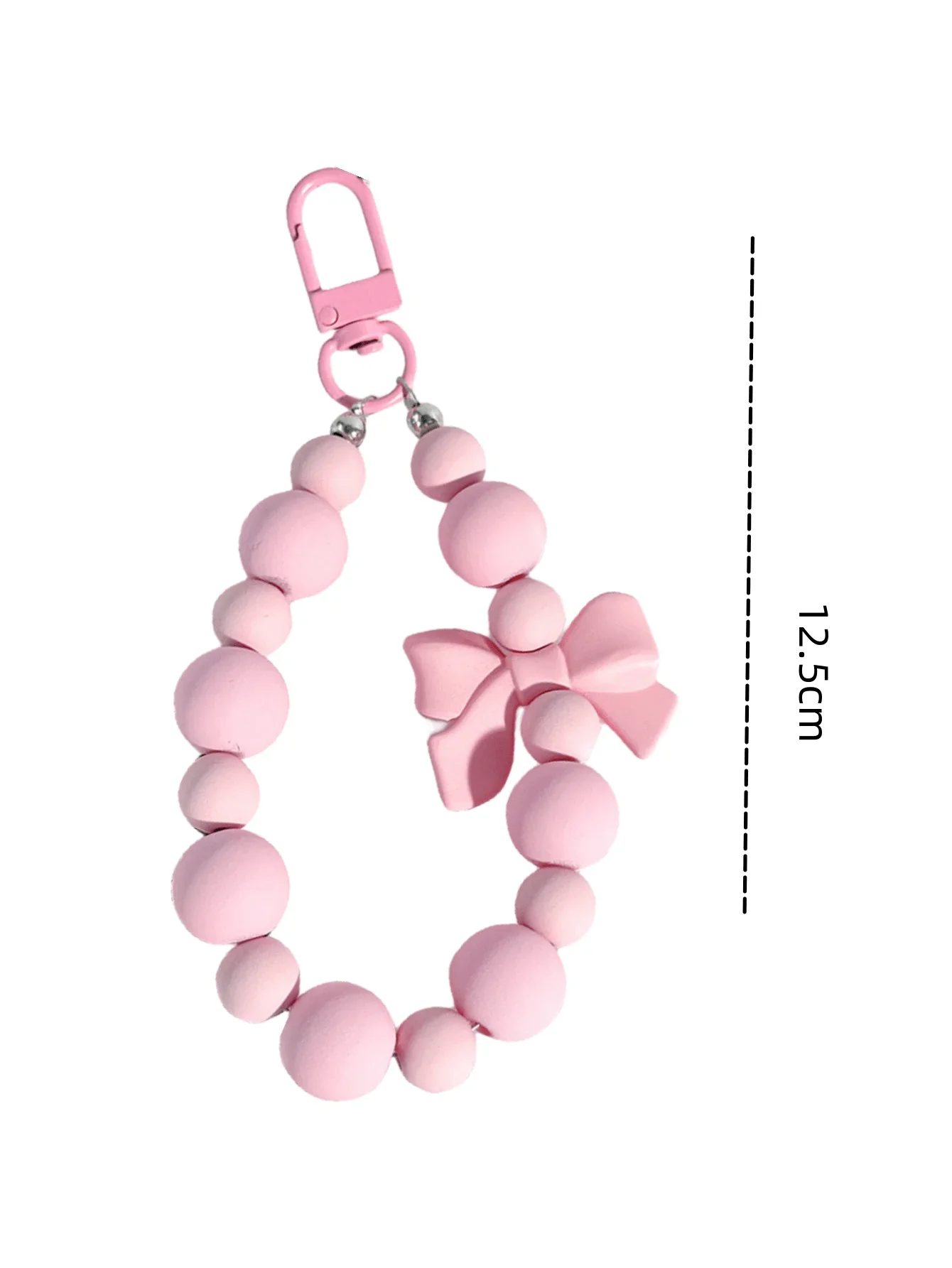 1pc Pink Pearl Bow Keychain Mo - Phone Accessories For Teen Girls 评论和价格