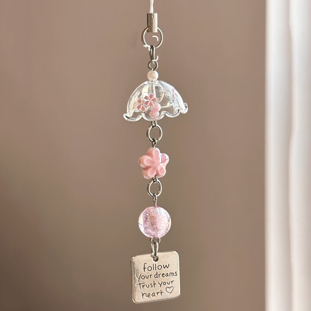 New Transparent Wind Chime Key - Phone Accessories Hanger 评论和价格