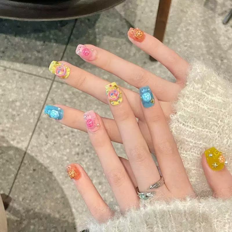 100 Mini Colorful Turtle Resin - Phone Accessories Items 评论和价格