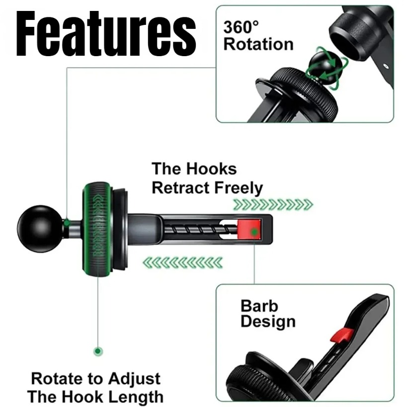 1PCS Car Phone Holder 17MM Bal - Phone Accessories Hanger 评论和价格