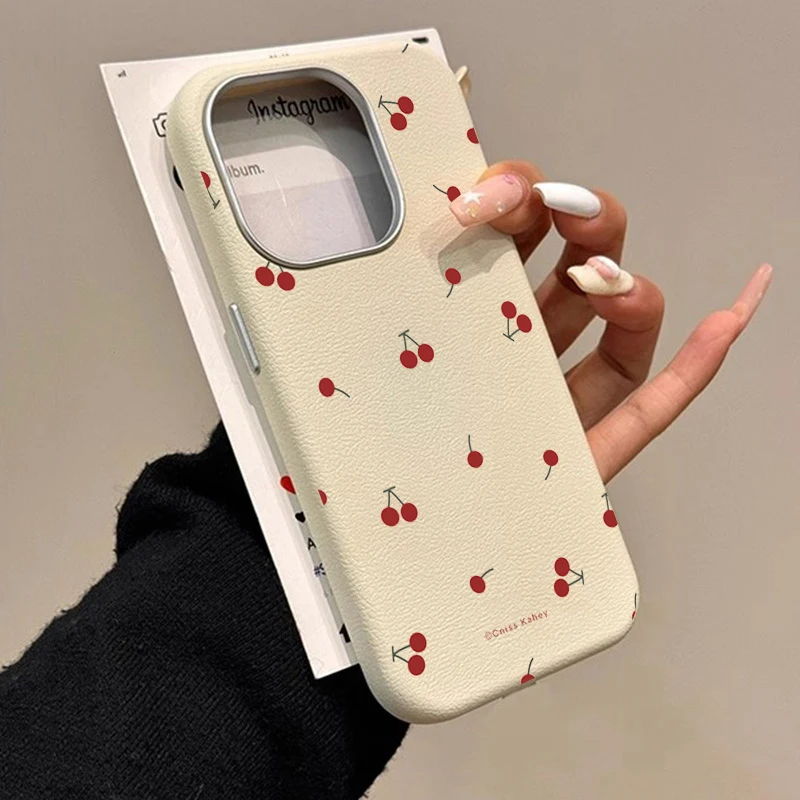 INS Cute Cartoon Cherry Patter - Xiaomi Phone Accessories 评论和价格