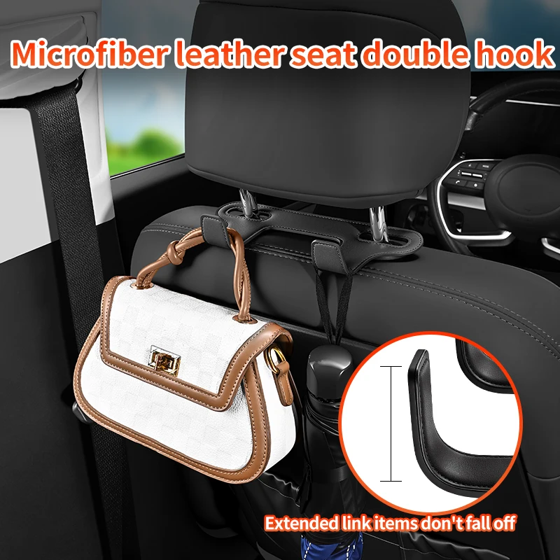 2‑in‑1 Car Headrest Double Hoo - Phone Accessories Hanger 评论和价格