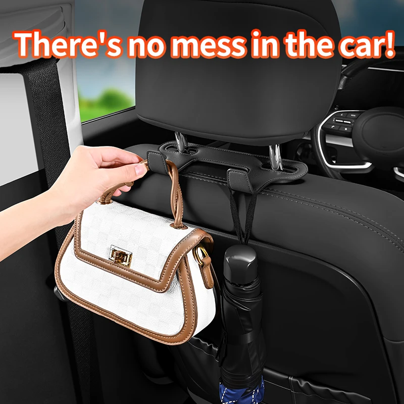 2‑in‑1 Car Headrest Double Hoo - Phone Accessories Hanger 评论和价格