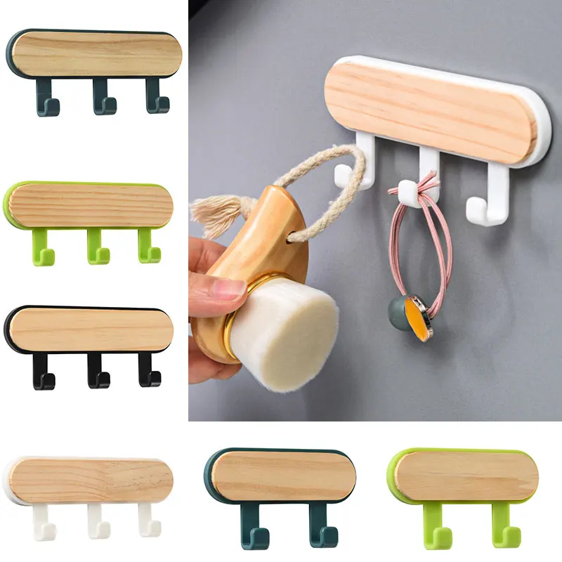 Wood Key Holder Hat Scarf Stor - Phone Accessories Hooks 评论和价格