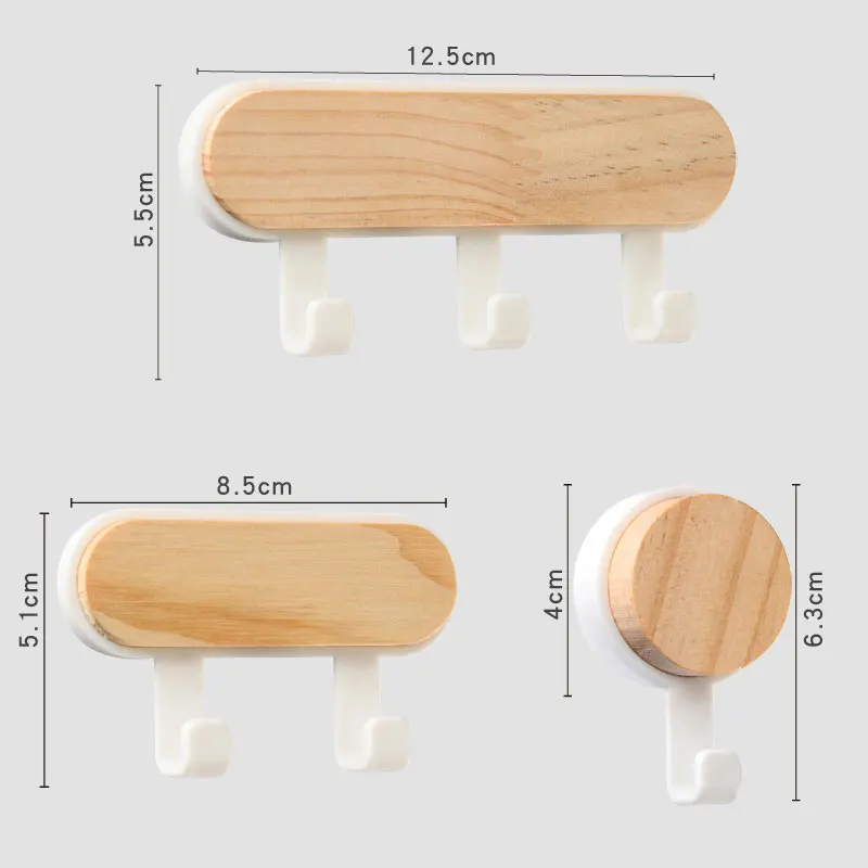 Wood Key Holder Hat Scarf Stor - Phone Accessories Hooks 评论和价格