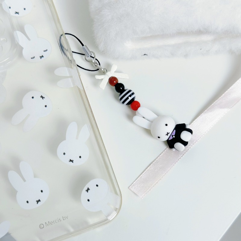 Kawaii Miffy Phone decor Cute  - Phone Accessories For Teen Girls 评论和价格
